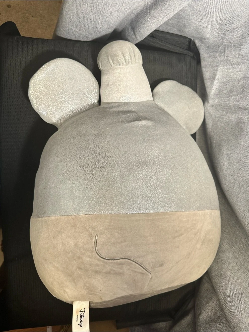 Squishmallows Gray and Cream Plush Character Pillow